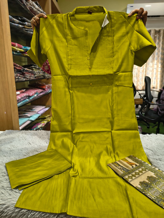Office Wear Gadwal Kurti Set