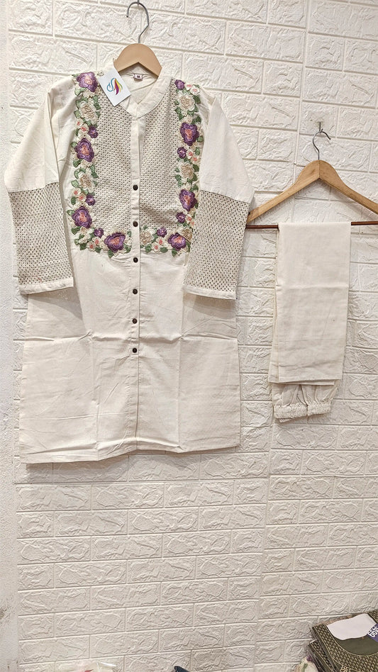 Jute Cotton Boutique Style Co-ord Set
