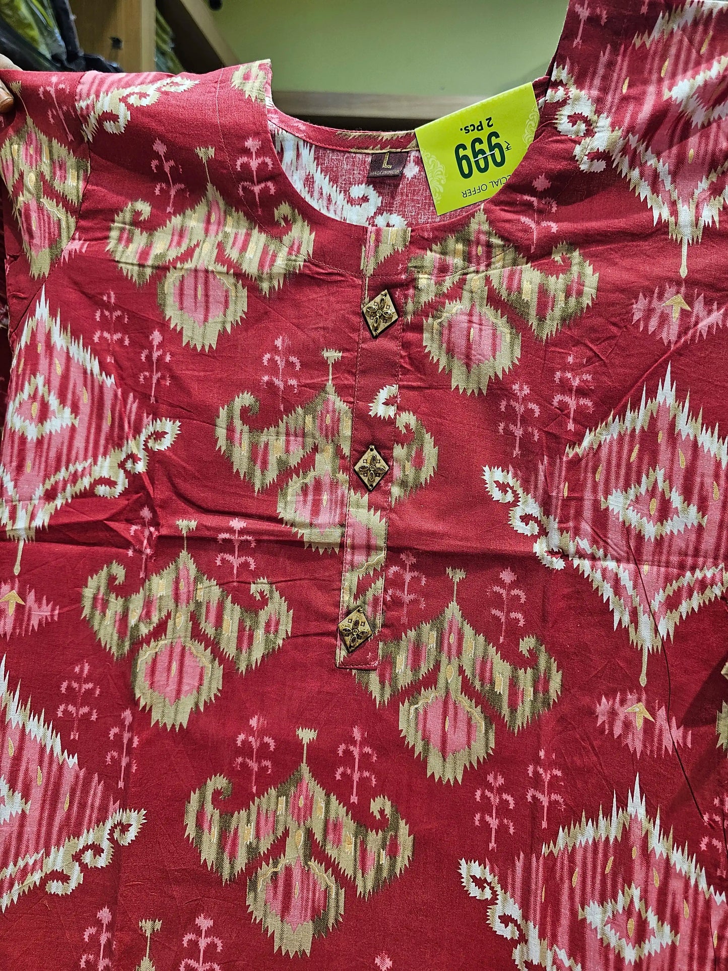 Cotton Printed Kurti Set