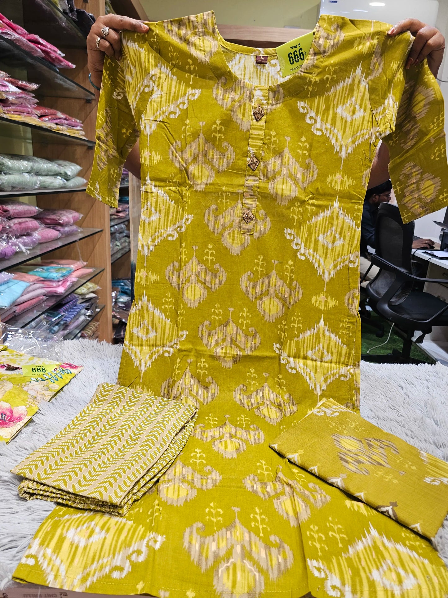 Cotton Printed Kurti Set