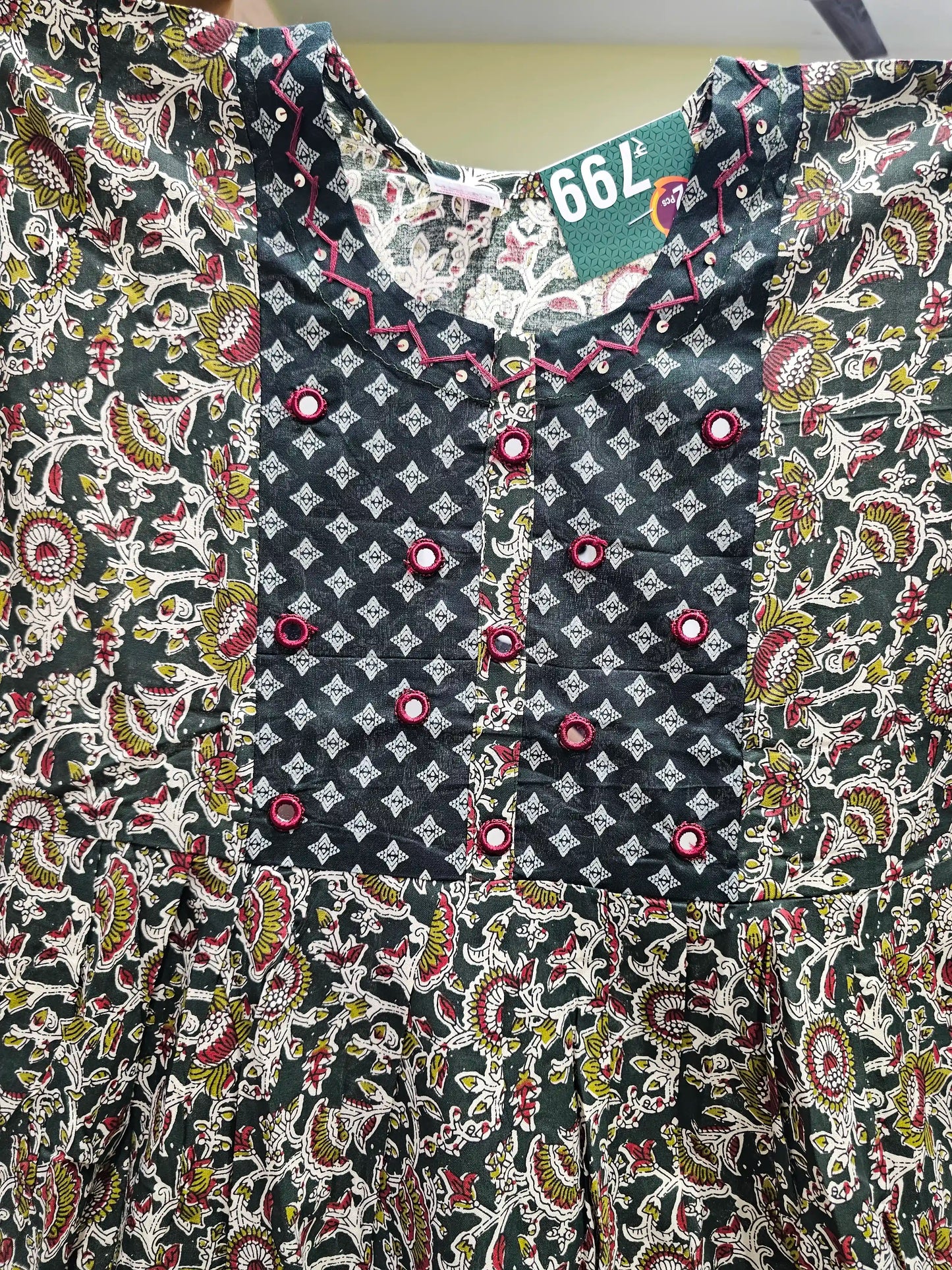 Kalamkari Kurti Reon Printed