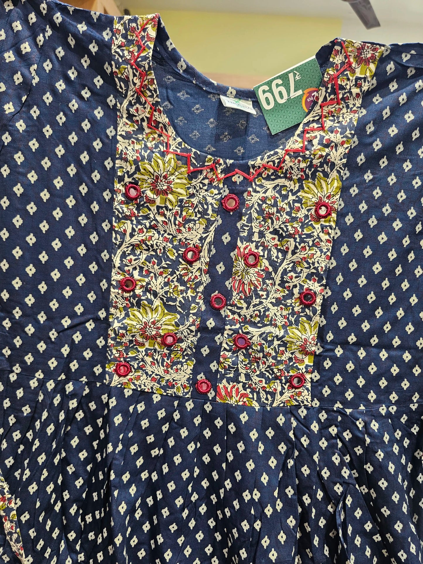Kalamkari Kurti Reon Printed