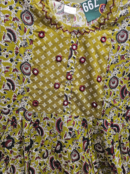Kalamkari Kurti Reon Printed