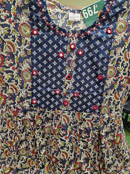 Kalamkari Kurti Reon Printed