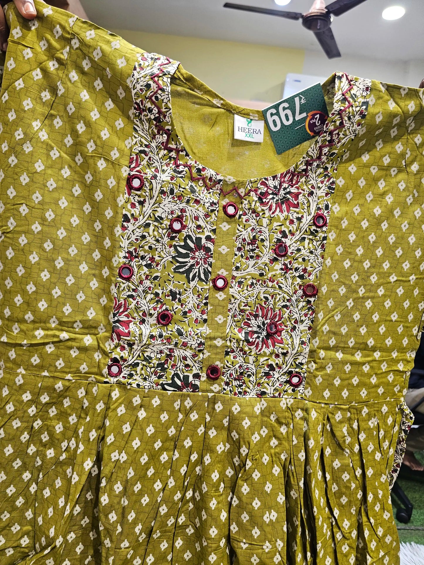 Kalamkari Kurti Reon Printed