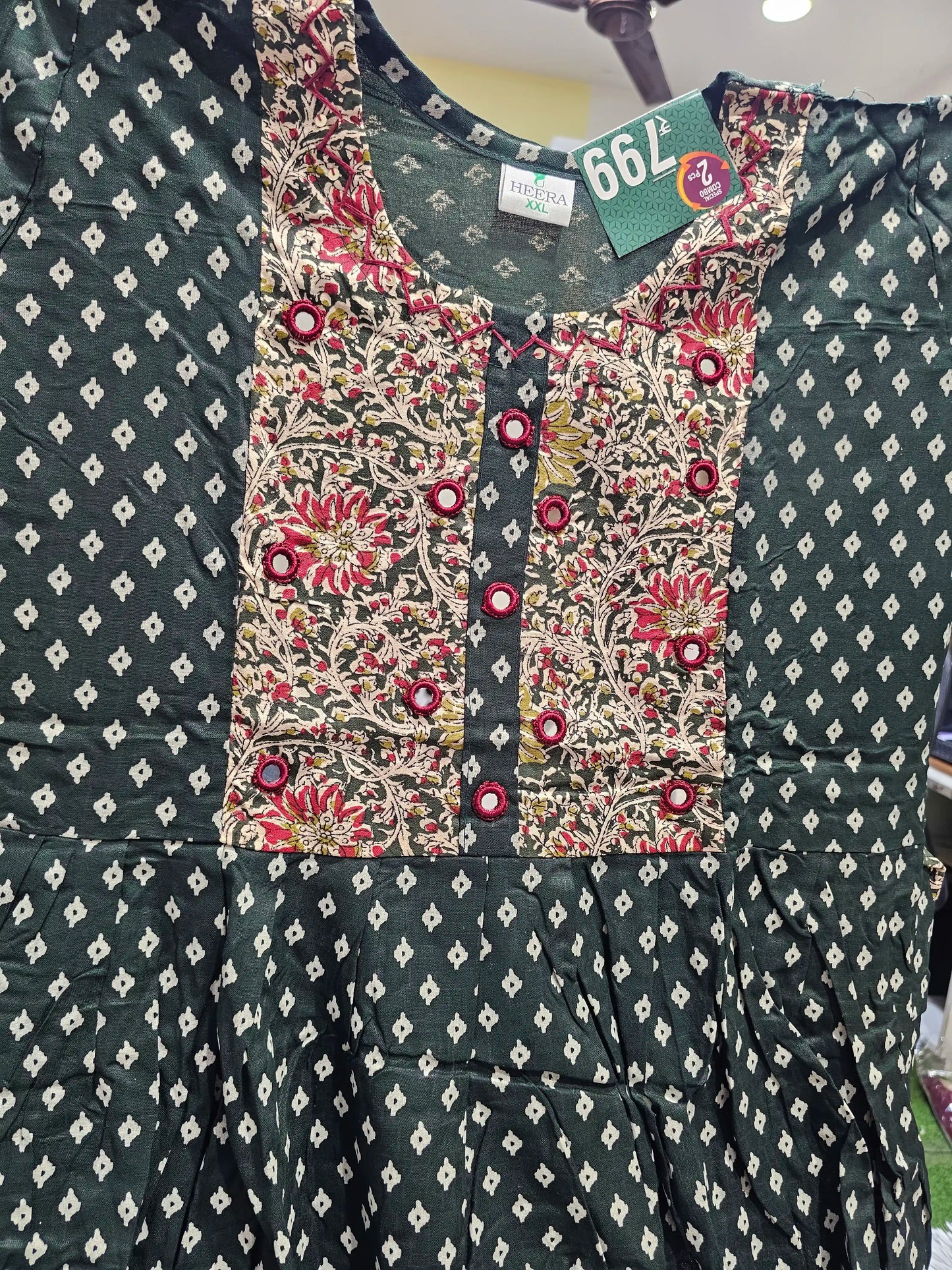 Kalamkari Kurti Reon Printed