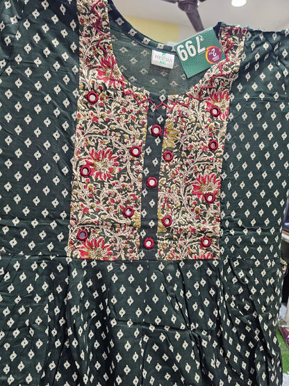 Kalamkari Kurti Reon Printed