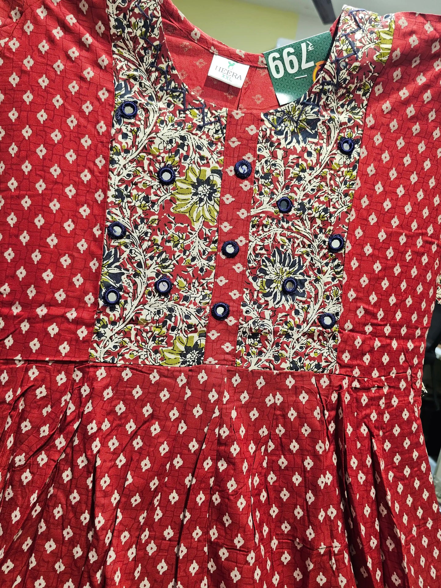 Kalamkari Kurti Reon Printed