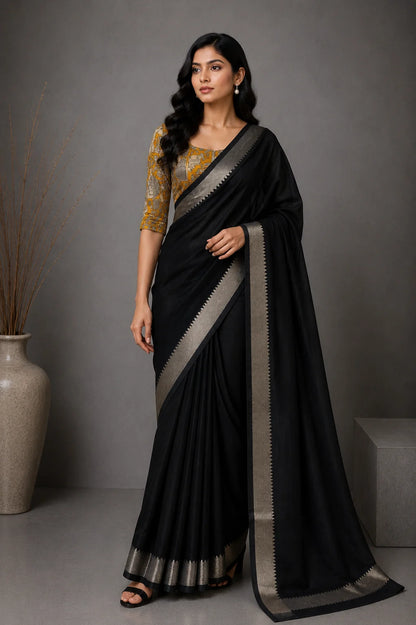 Mangalgiri Sarees With Kalamkari Blouses