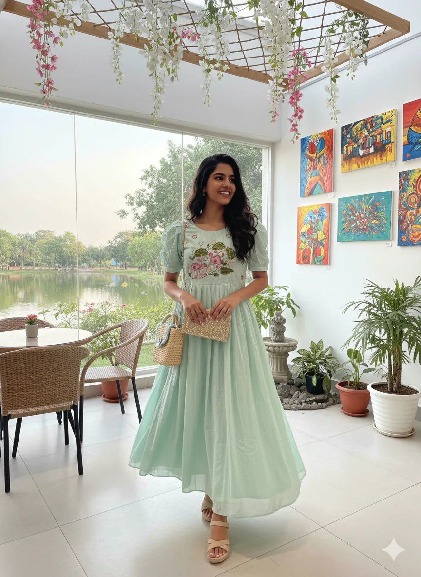 Gagri Pattern Kota Frocks