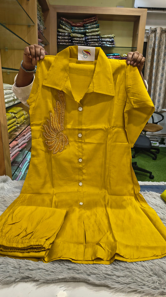 Hand Work Embroidered Cord Set – 2 Piece Outfit