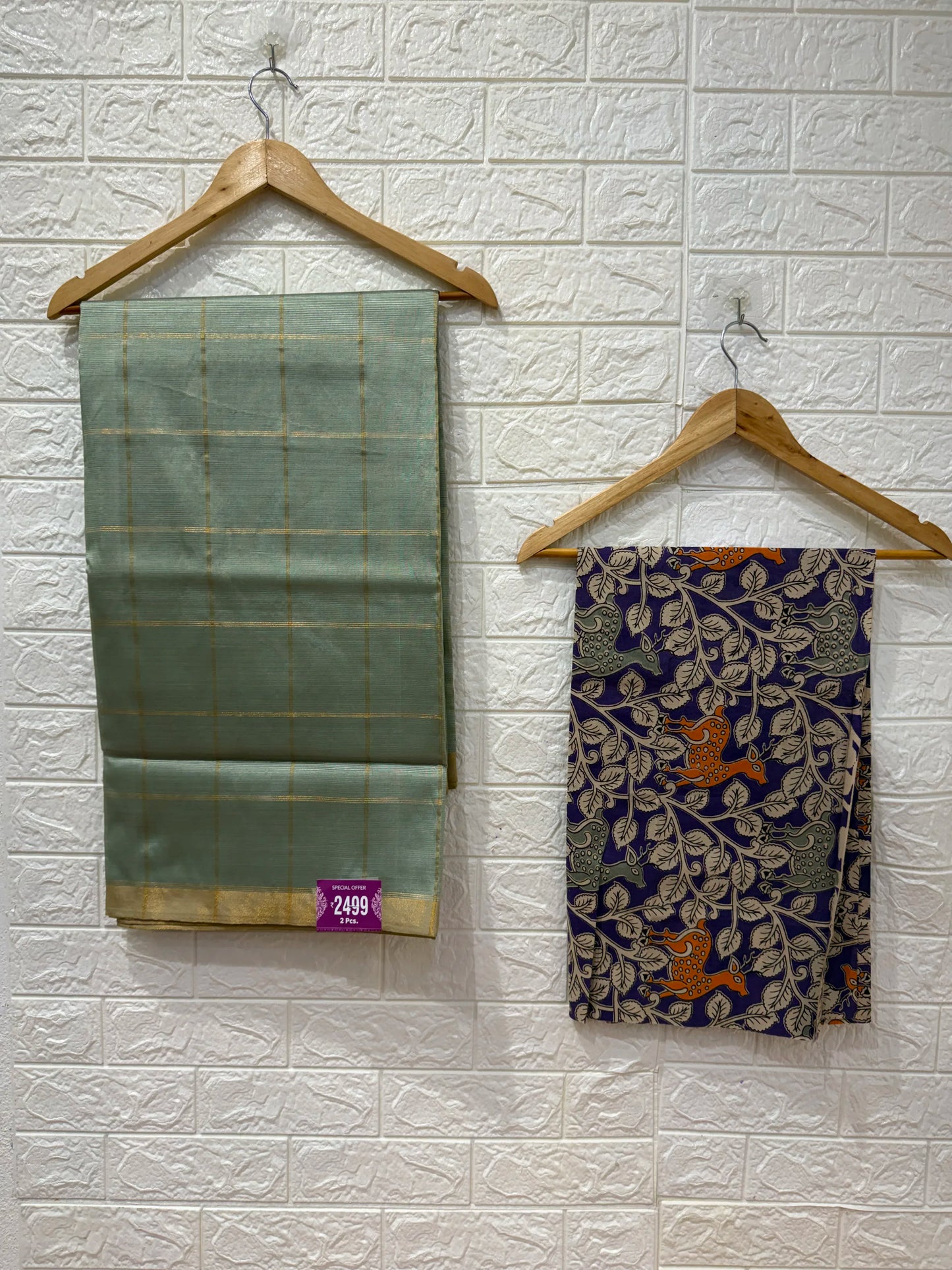 Mangalgiri Sarees With Kalamkari Blouses