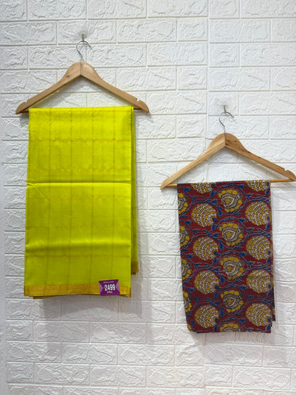 Mangalgiri Sarees With Kalamkari Blouses