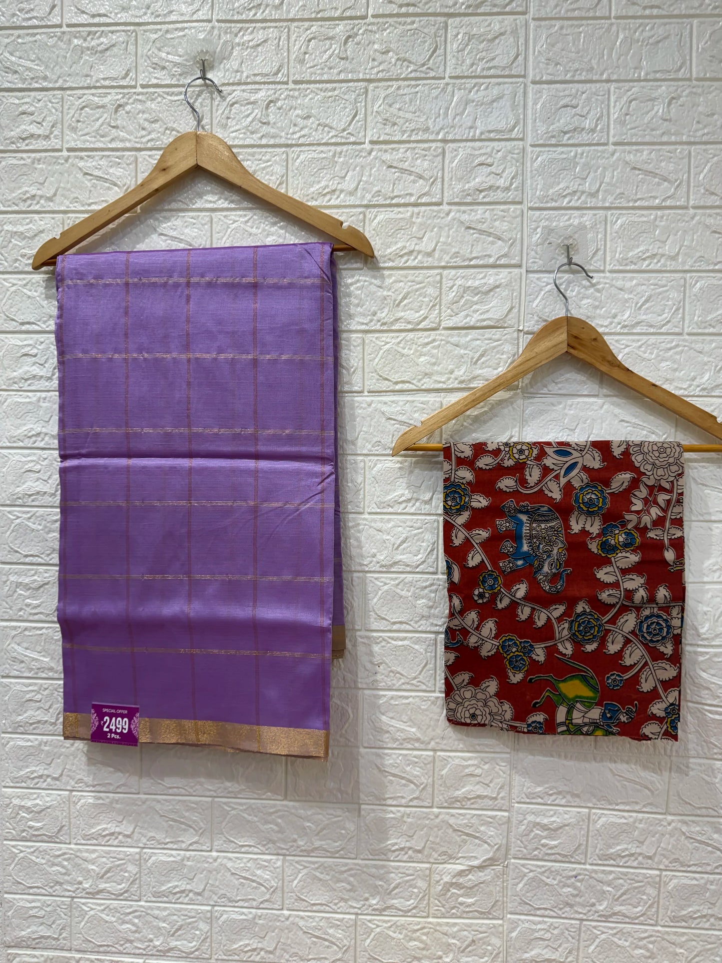 Mangalgiri Sarees With Kalamkari Blouses