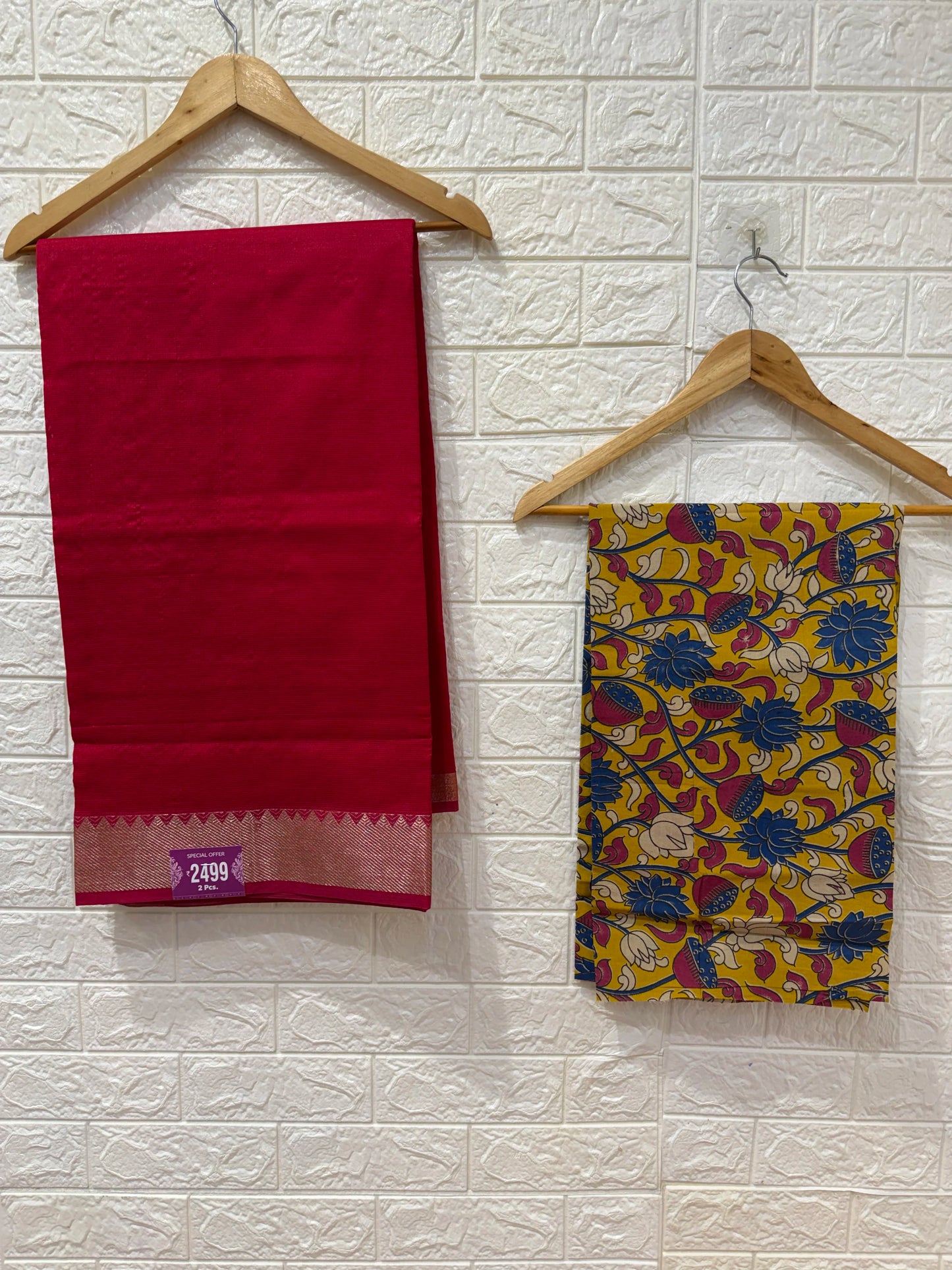 Mangalgiri Sarees With Kalamkari Blouses