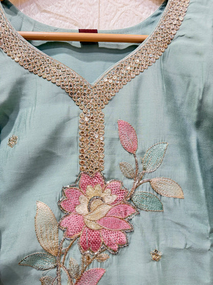 ROMAN SILK HAND WORK 3 PIECE SET