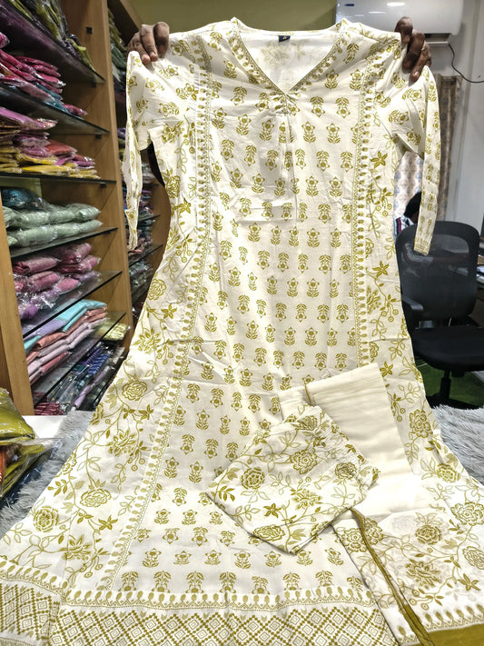 Summer Mul Cotton A Line Set - 3 Piece