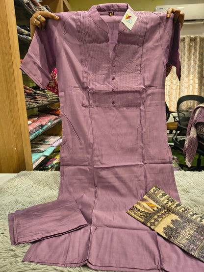 Office Wear Gadwal Kurti Set