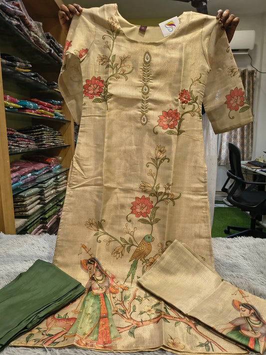 Love Shimmer Fabric Kurti Set