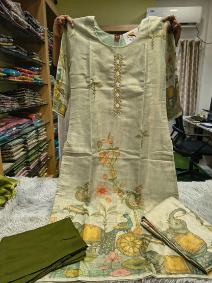 Love Shimmer Fabric Kurti Set