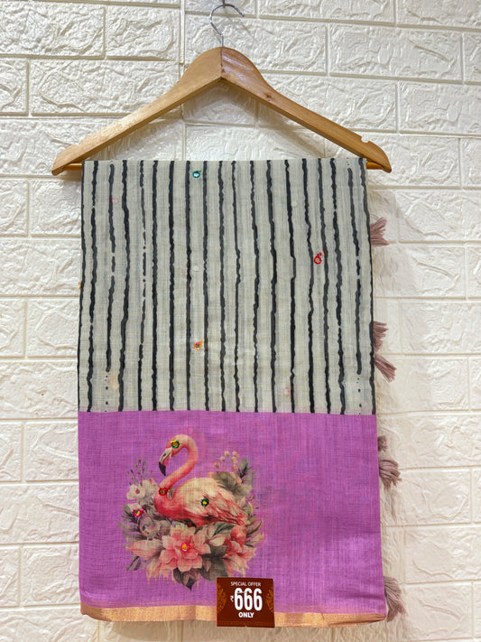 Chanderi Cotton Sarees With Blouses
