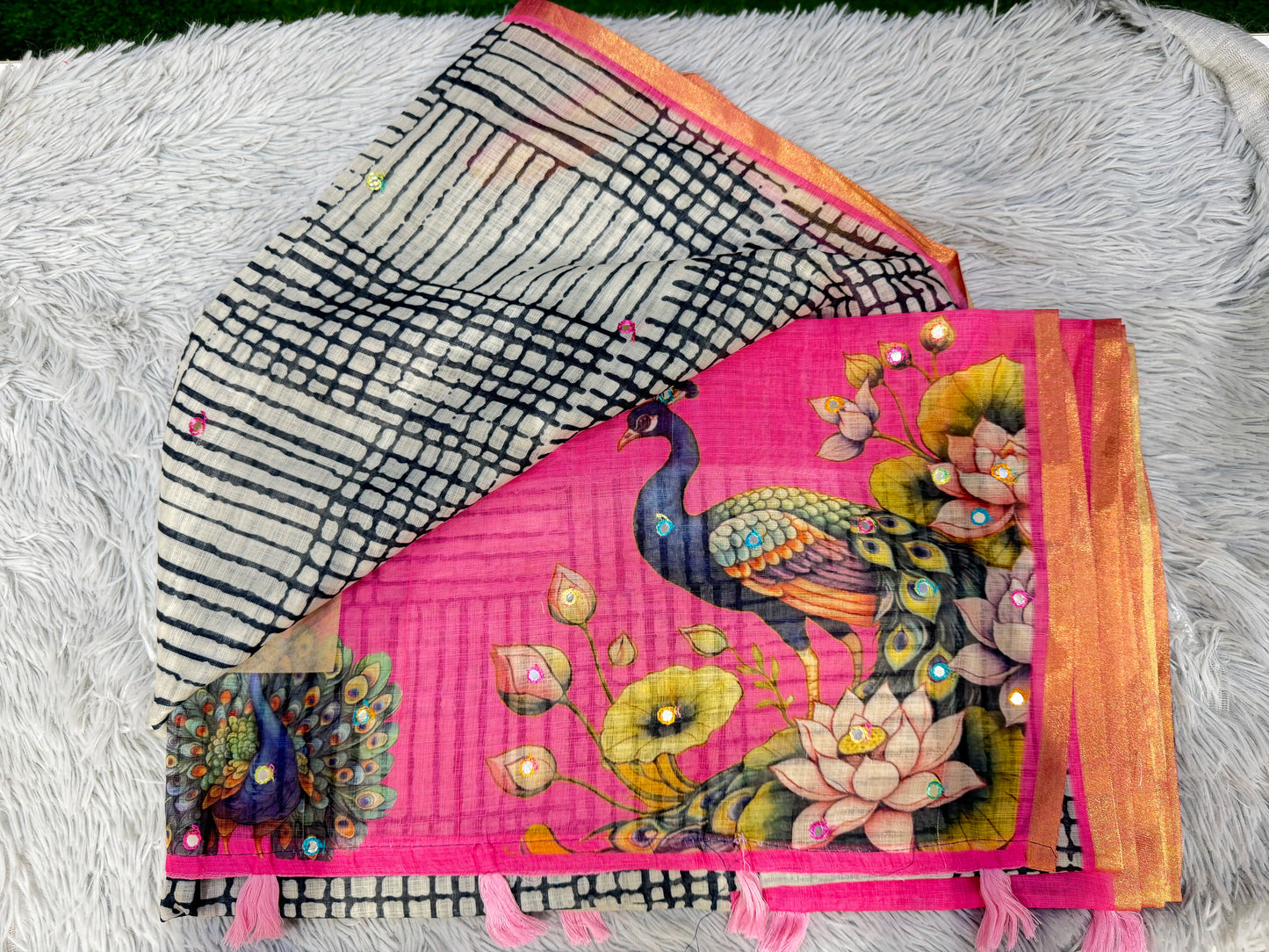 Chanderi Cotton Sarees With Blouses