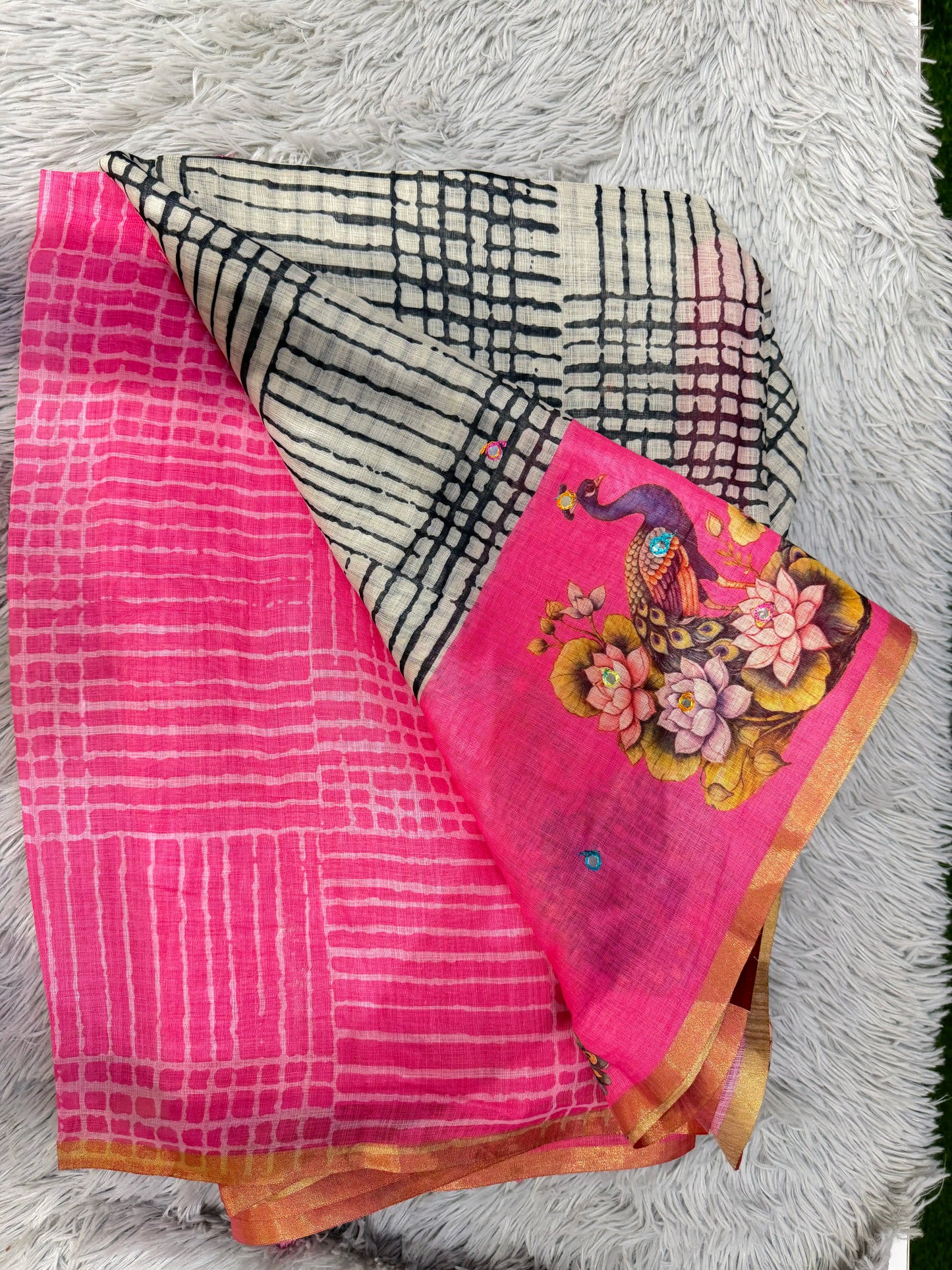Chanderi Cotton Sarees With Blouses