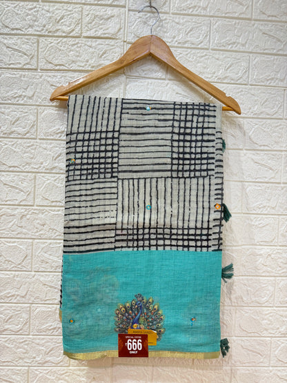 Chanderi Cotton Sarees With Blouses