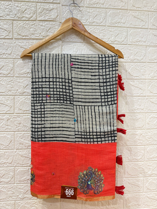 Chanderi Cotton Sarees With Blouses