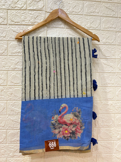 Chanderi Cotton Sarees With Blouses
