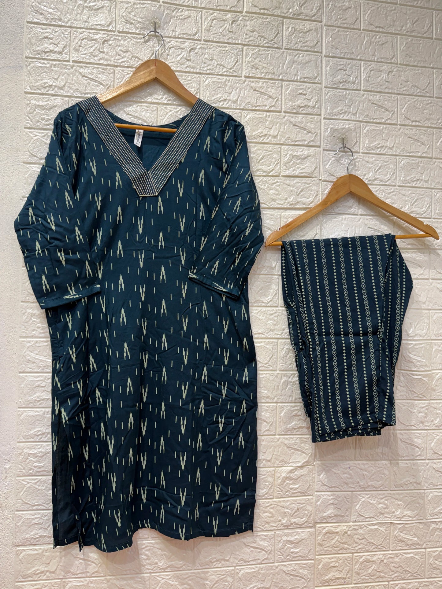 Rayon Print Design 2 Piece Cord Set