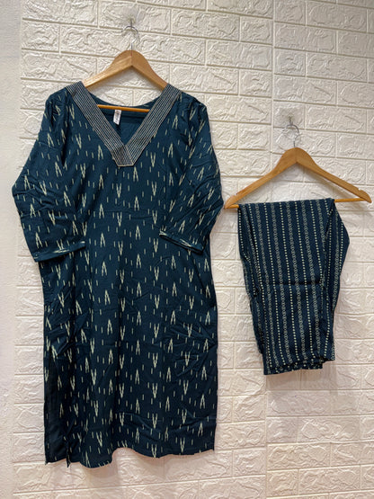 Rayon Print Design 2 Piece Cord Set