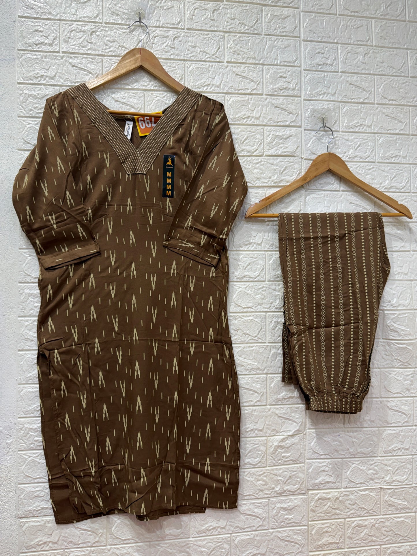 Rayon Print Design 2 Piece Cord Set