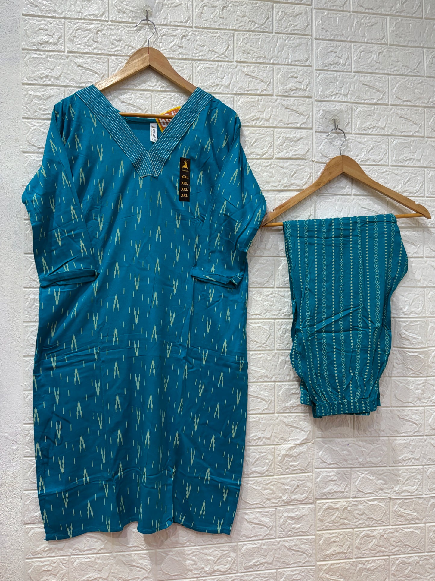 Rayon Print Design 2 Piece Cord Set