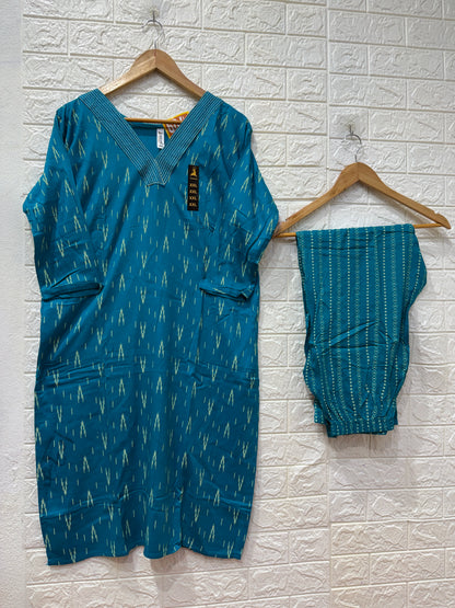Rayon Print Design 2 Piece Cord Set