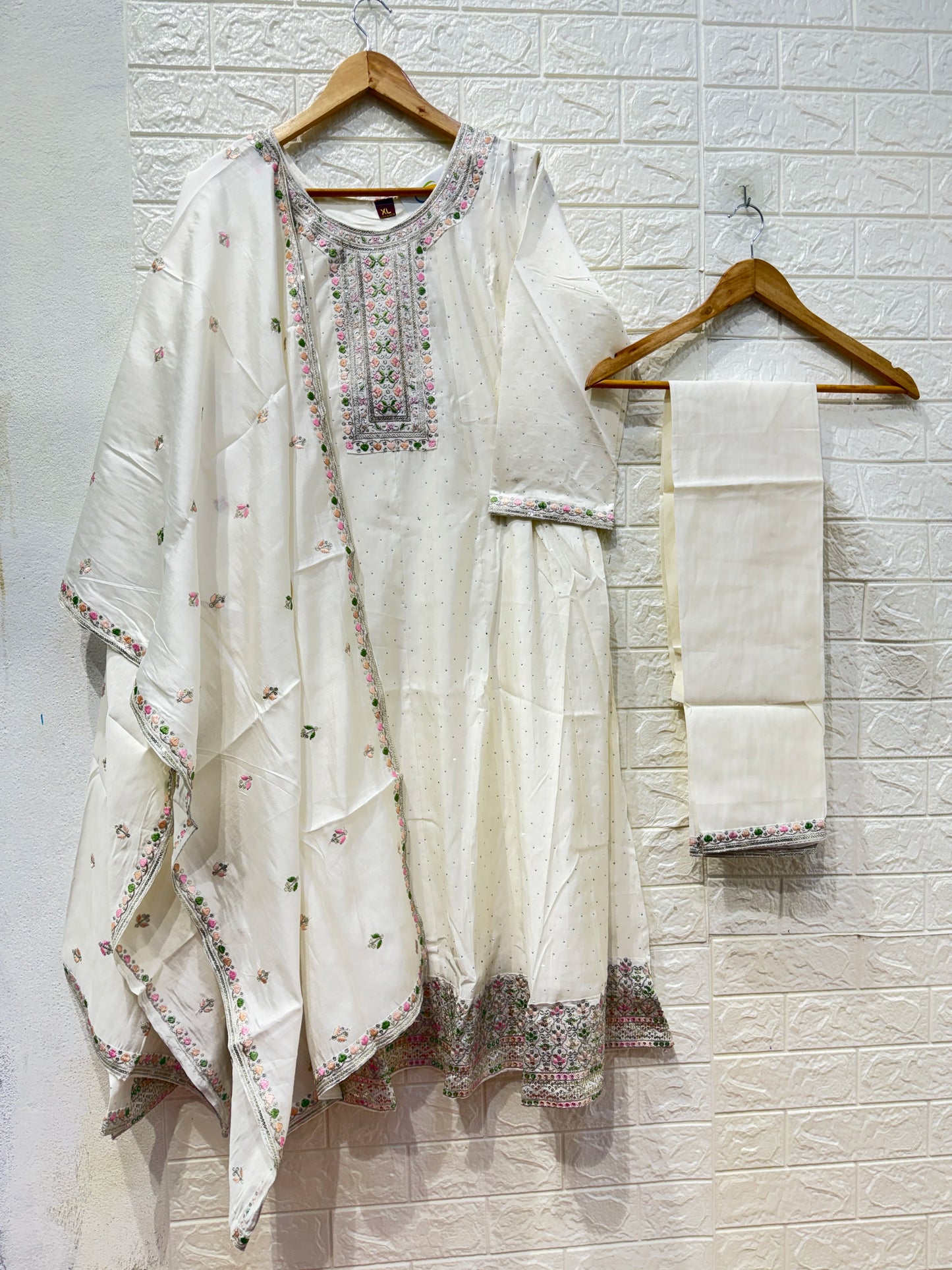PartyWear Roman Silk Classic Design 3 Piece Set
