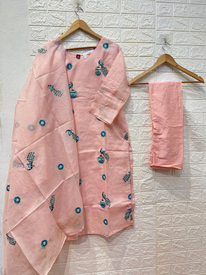 Restock Kota Embroidery Work 3 Piece Set