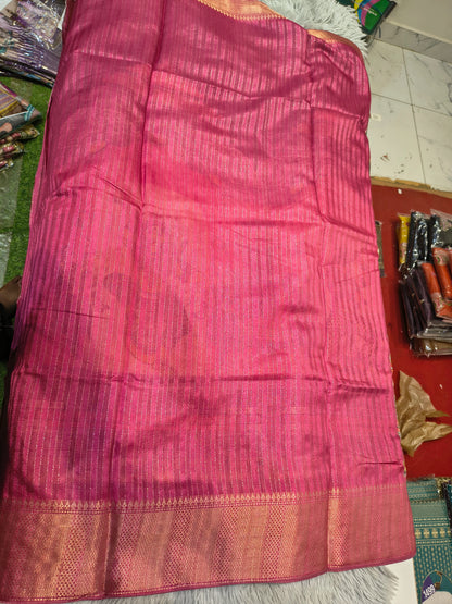 Jute Semi Pen Kalamkari Sarees