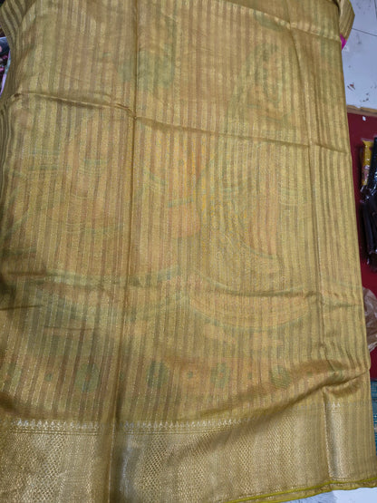 Jute Semi Pen Kalamkari Sarees