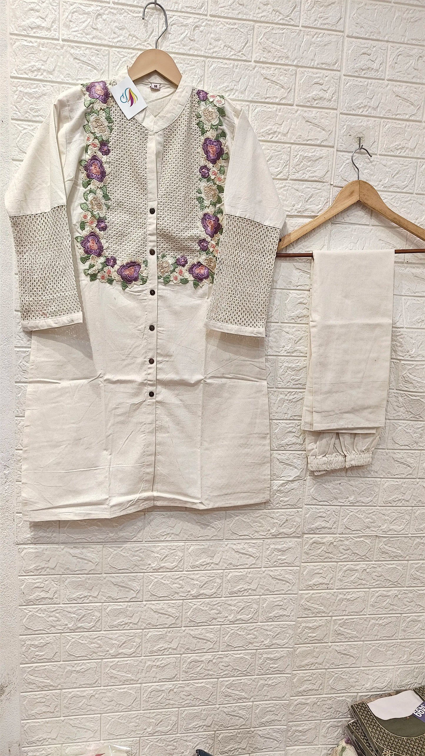 Jute Cotton Boutique Style Co-ord Set