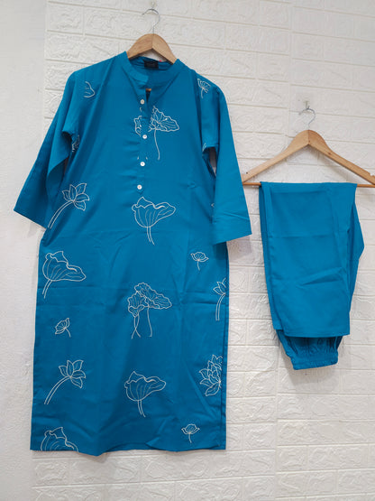 Leaf Rayon Embroidery Cord Set