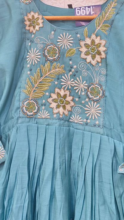 Lilly Embroidery Umbrella Kurti