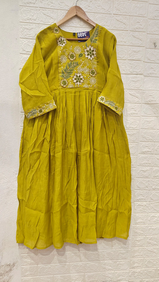 Lilly Embroidery Umbrella Kurti