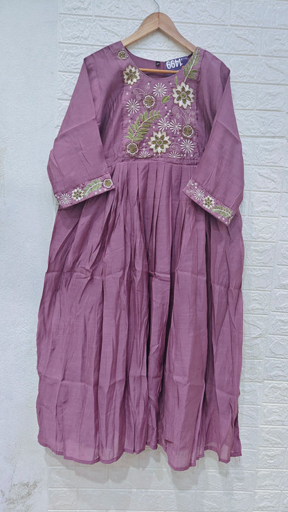 Lilly Embroidery Umbrella Kurti