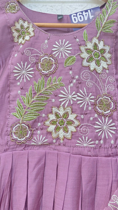 Lilly Embroidery Umbrella Kurti