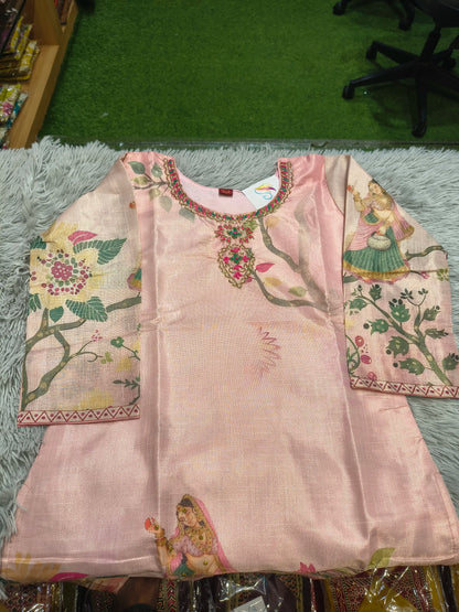 Love Shimmer Fabric Kurti Set