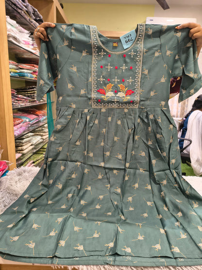 Mirchi Embroidery Vatican Tops