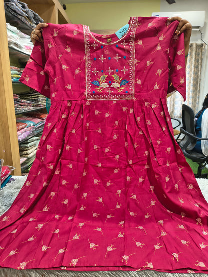 Mirchi Embroidery Vatican Tops