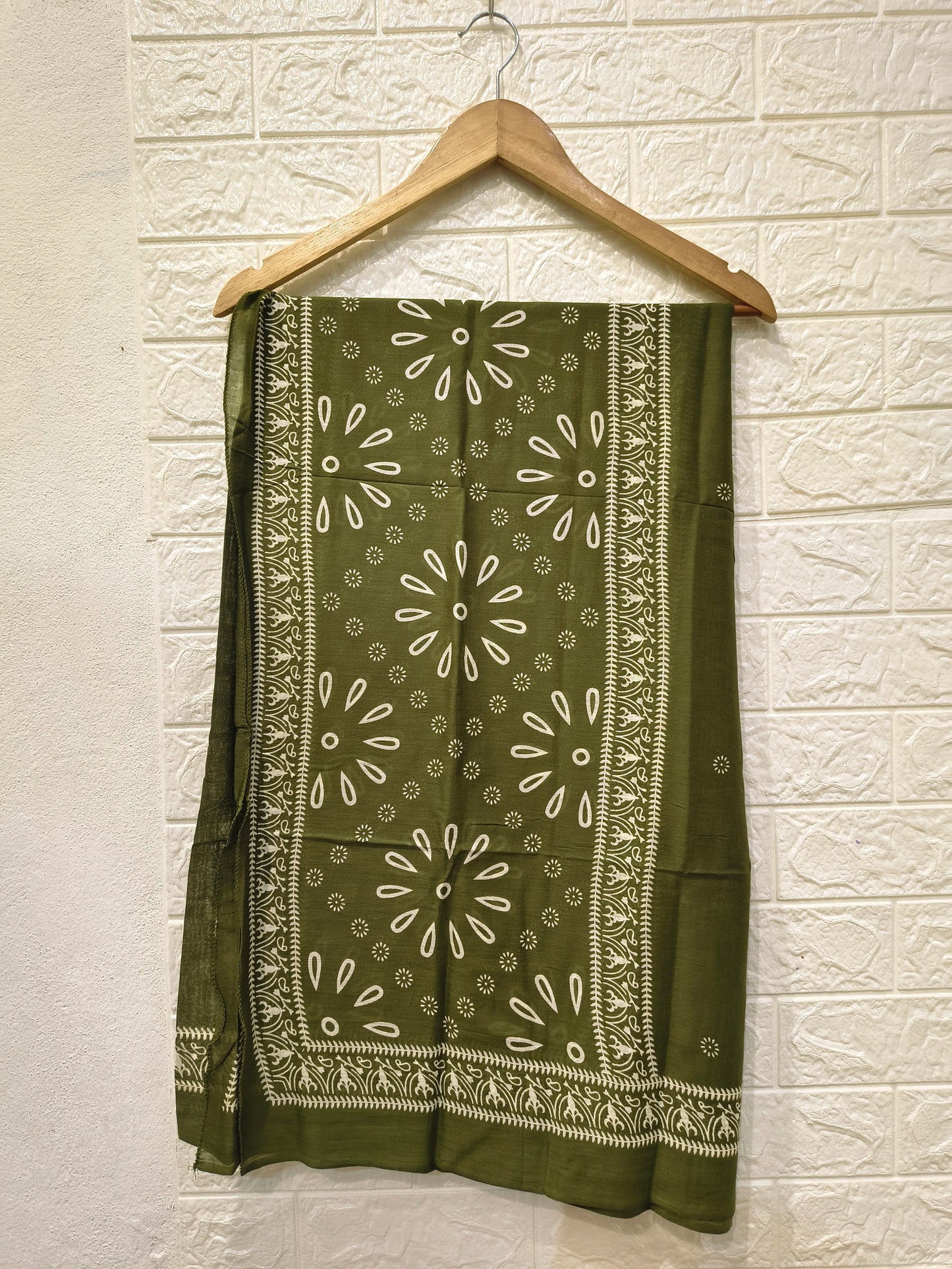 Sundari Pure Mul Cotton Embroidery Umbrella 3 Piece Set Kurti