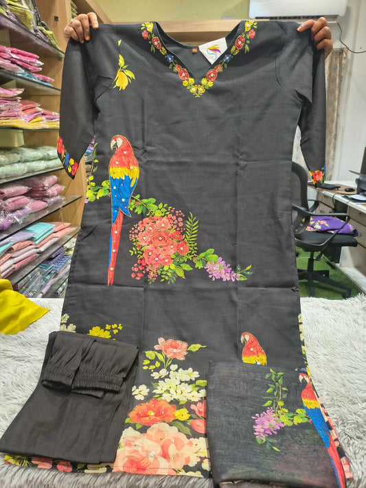 Vibe Lenin Printed Hand Work Set